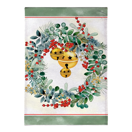 VivaStyle Burlap House Flag, Festive Foliage