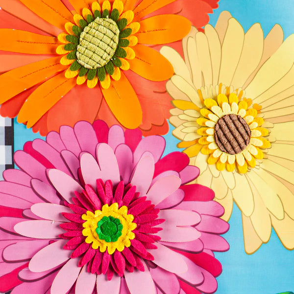 Gerbera Daisy Trio Garden Flag