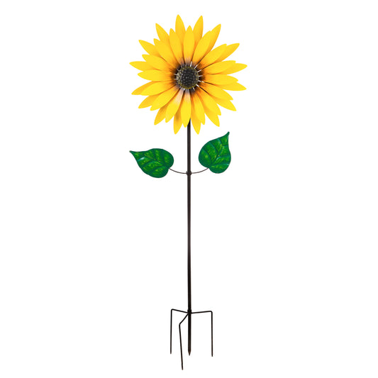 75"H Sunflower Statement Wind Spinner