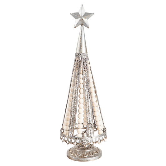 Metal Tree with Beads Table Décor