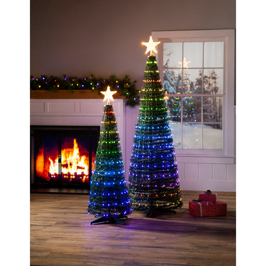 Indoor/Outdoor Foldable Smart Christmas tree with RGB Lights 47"