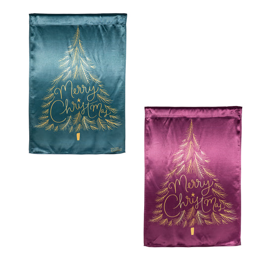 Trees Reversible Lustre House Flag