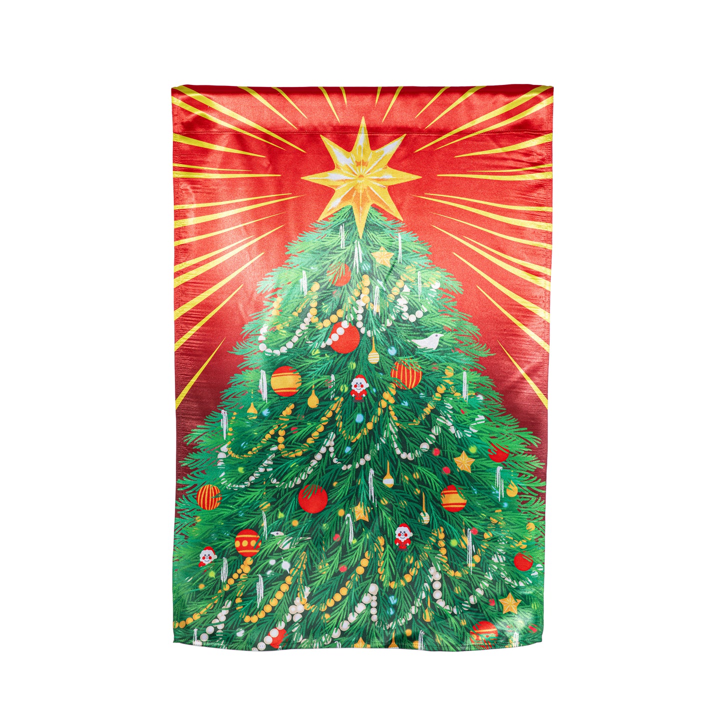 Classic Christmas Tree Lustre House Flag