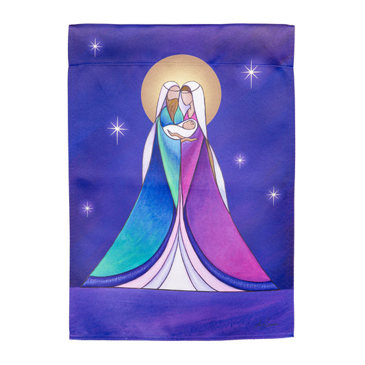 Holy Family Suede House Flag