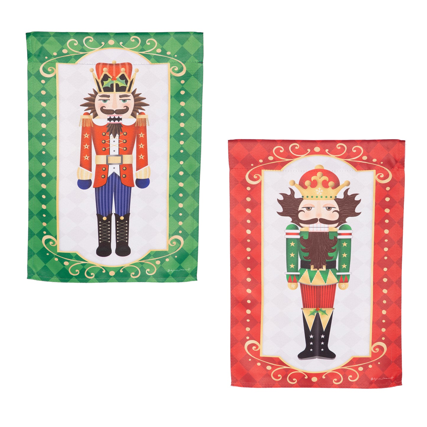 Trio Nutcracker Reversible Suede House Flag