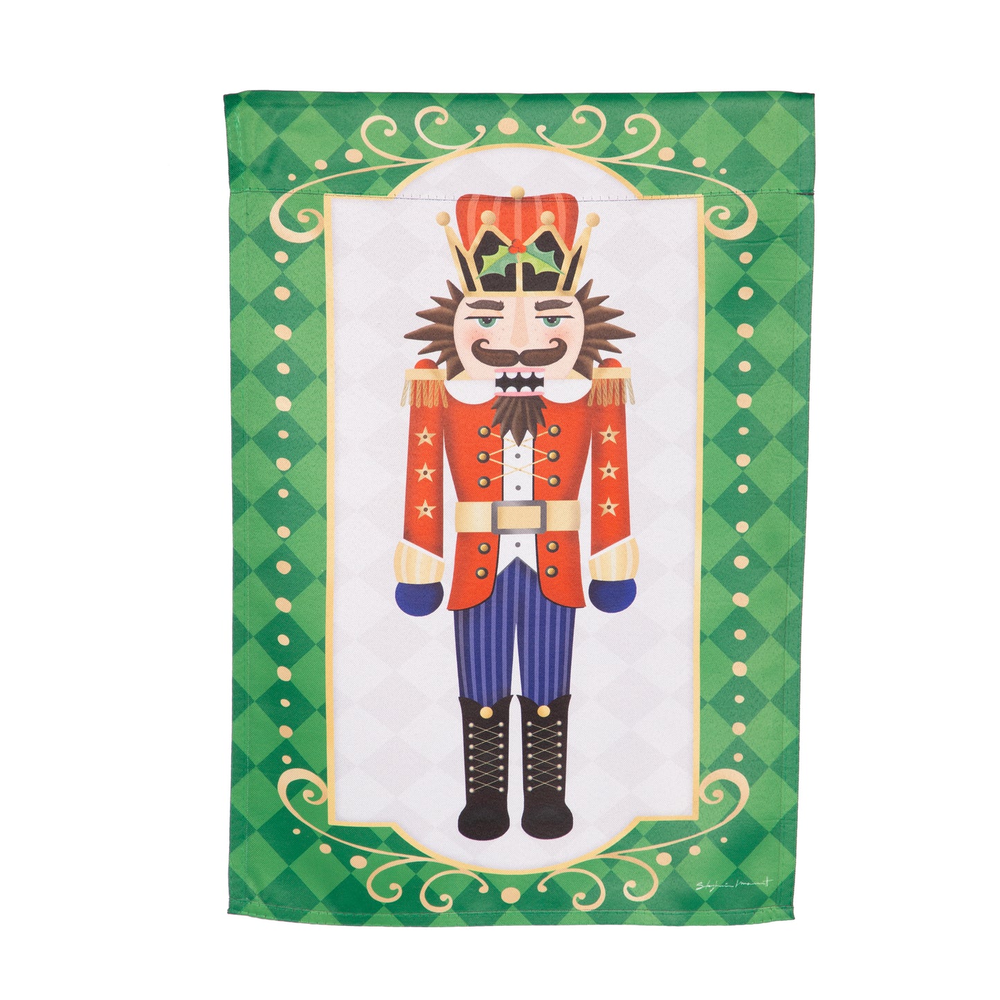 Trio Nutcracker Reversible Suede House Flag