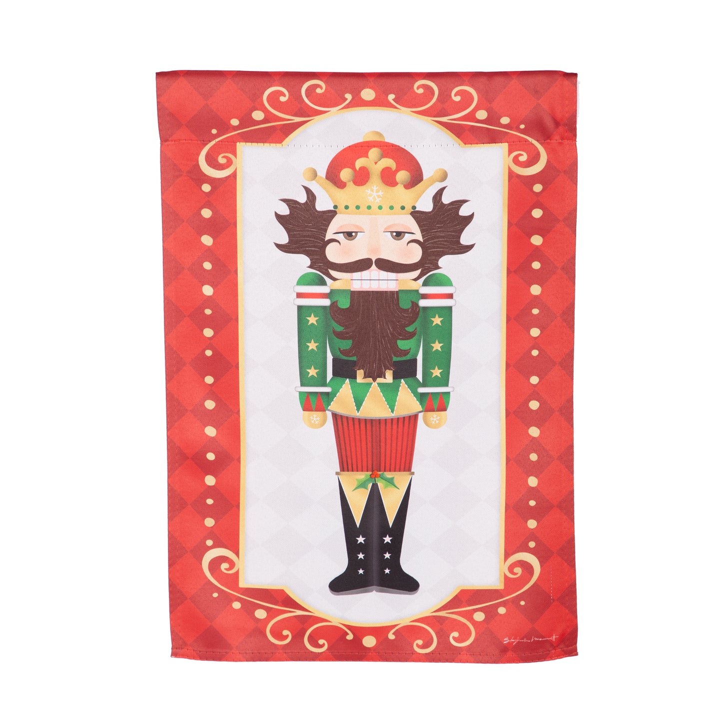 Trio Nutcracker Reversible Suede House Flag