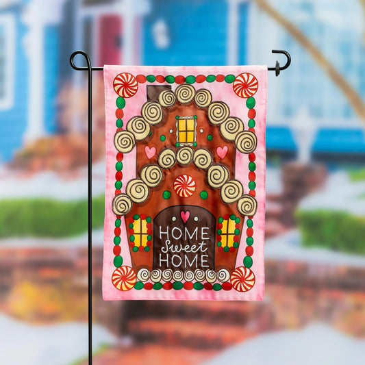 Home Sweet Home Applique Garden Flag