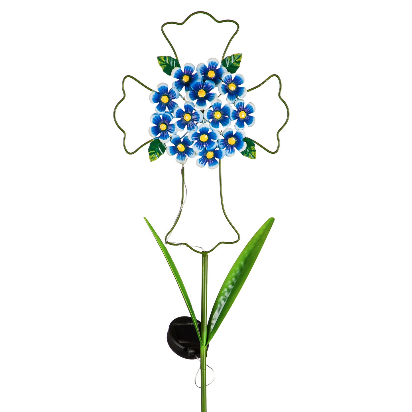 36" Solar Floral Memorial Garden Stake