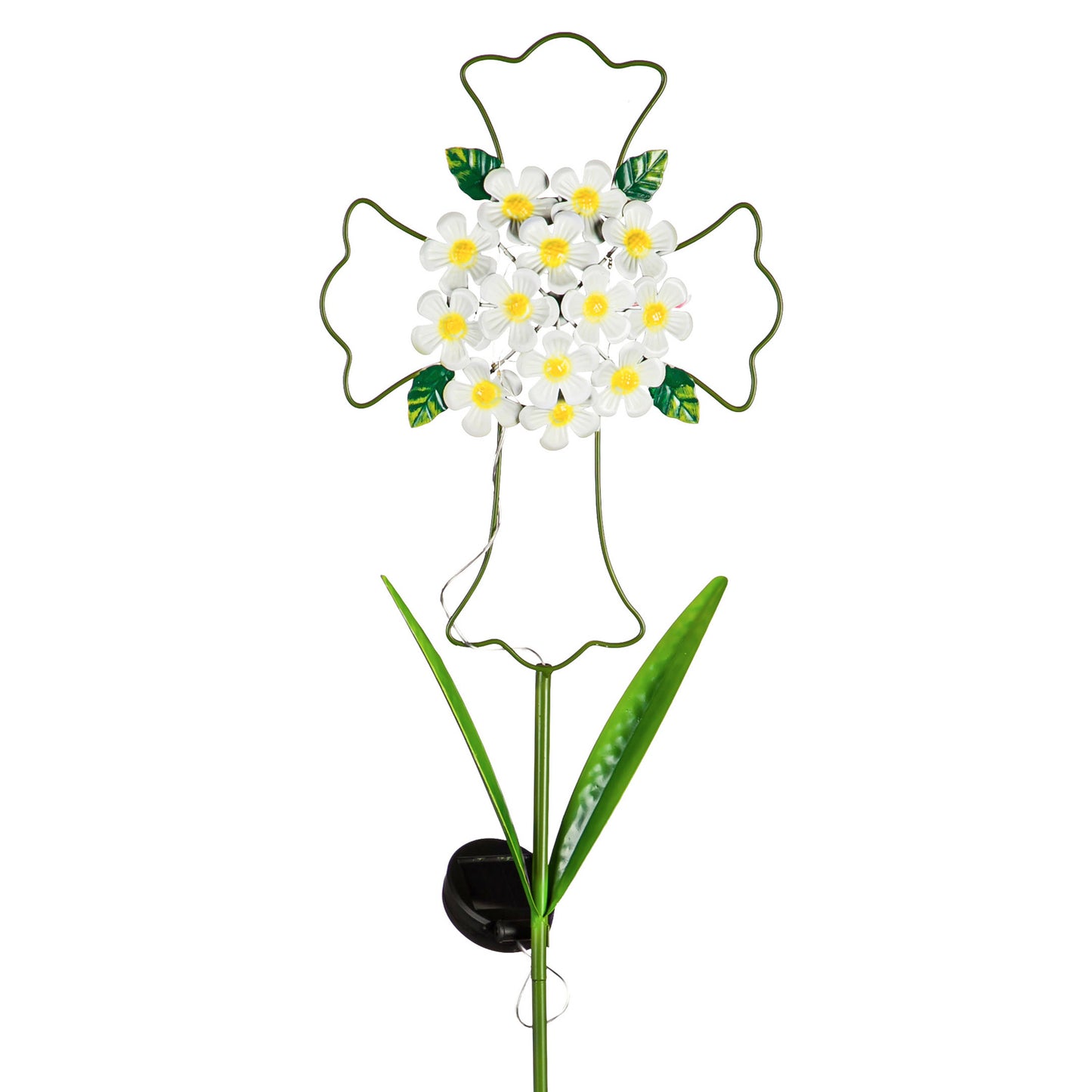 36" Solar Floral Memorial Garden Stake