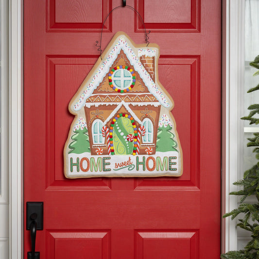 Gingerbread Home Sweet Home Estate Door Decor