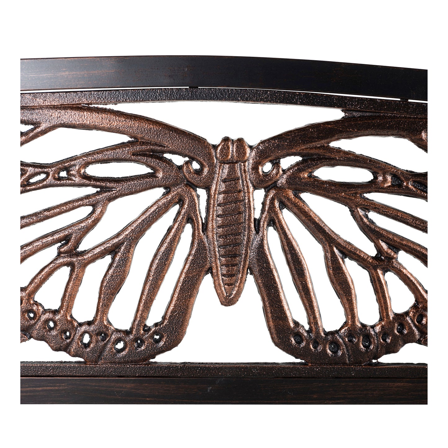 Garden Metal Bench, Butterfly