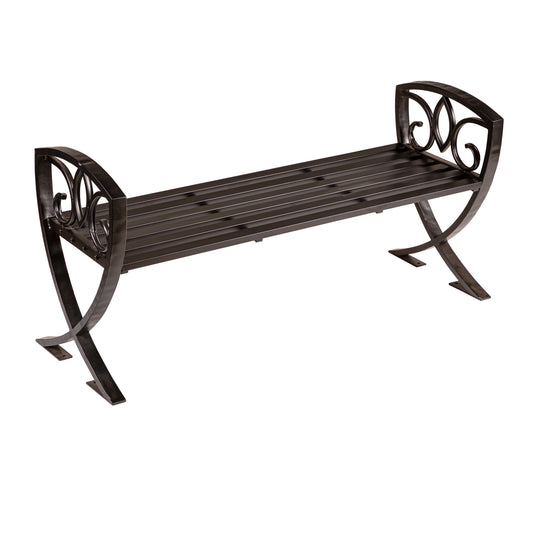 Garden Metal Shield Bench