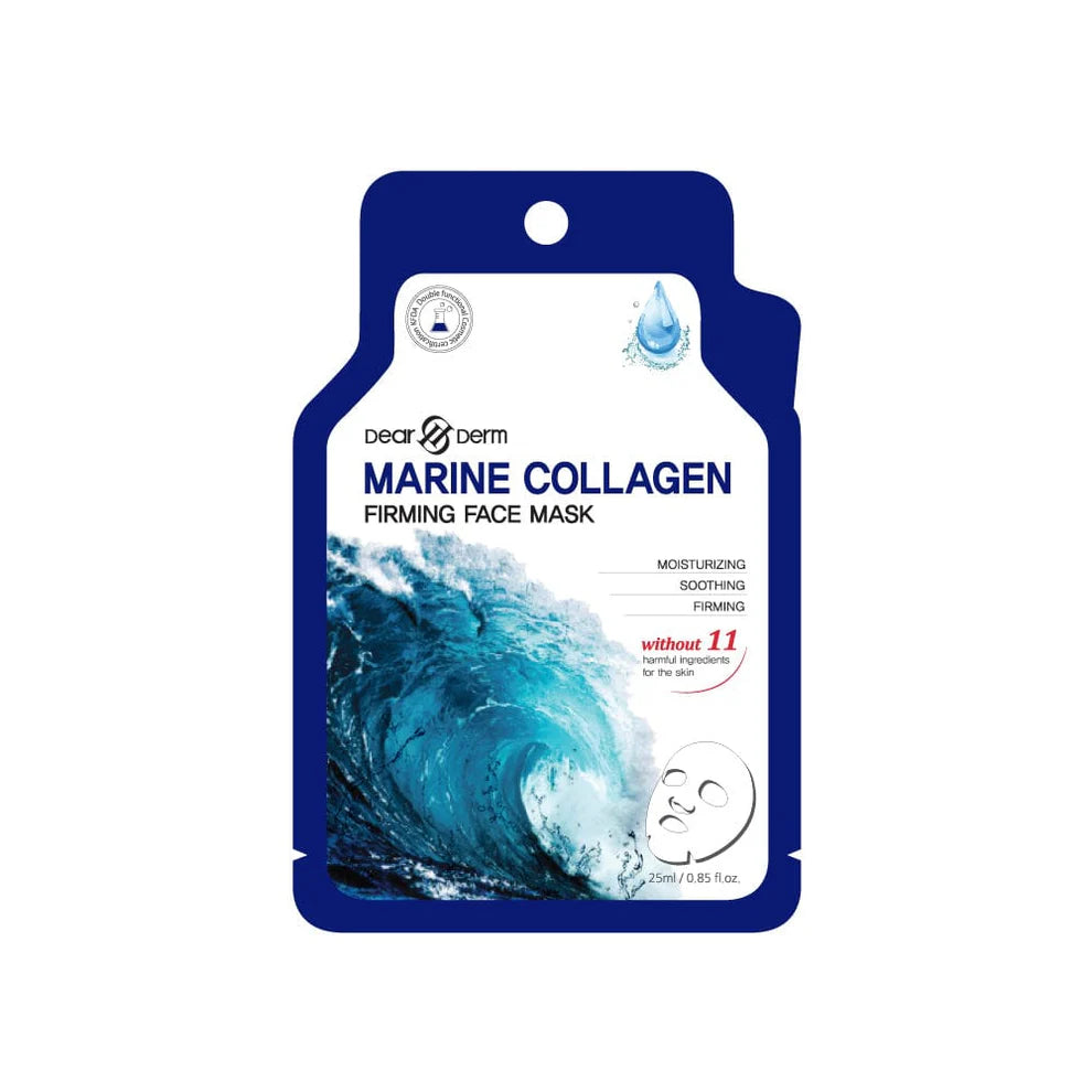 DEARDERM White Sheet Face Masks - Marine Collagen