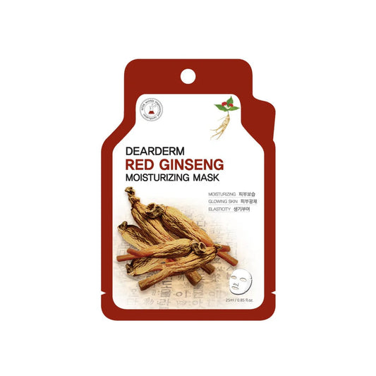 DEARDERM White Sheet Face Masks - Red Ginseng