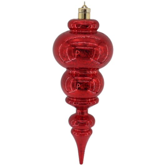 LED Red Finial Oversized Ornament