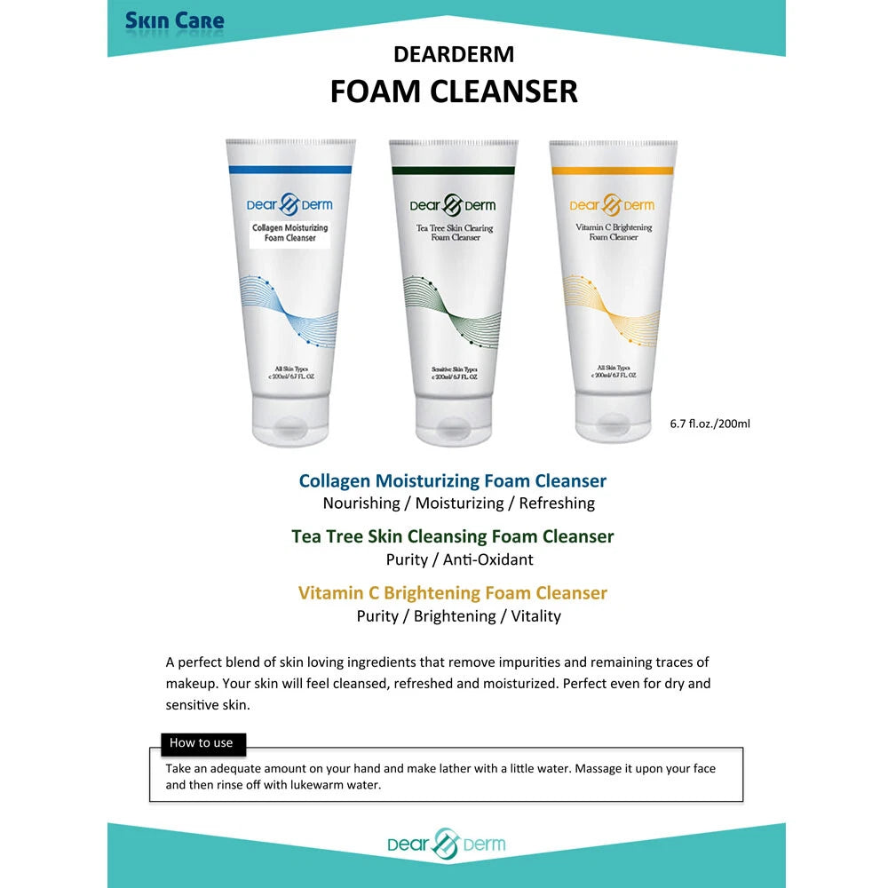 DEARDERM Premier Foam Cleanser - Collagen