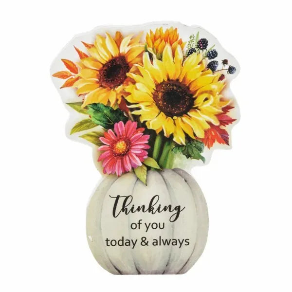 Sunflower Greetings Desk Plaques