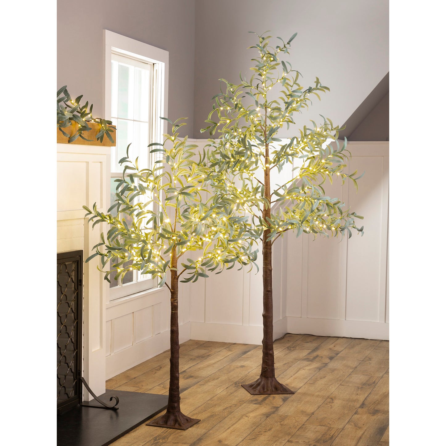 Olive Tree, Warm white 140 Micro Lights, 4'