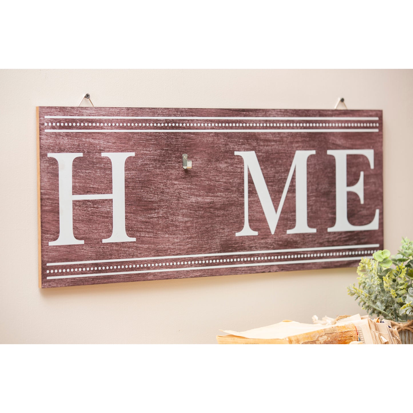 Home Seasonal Wreath Interchangeable Wall Sign