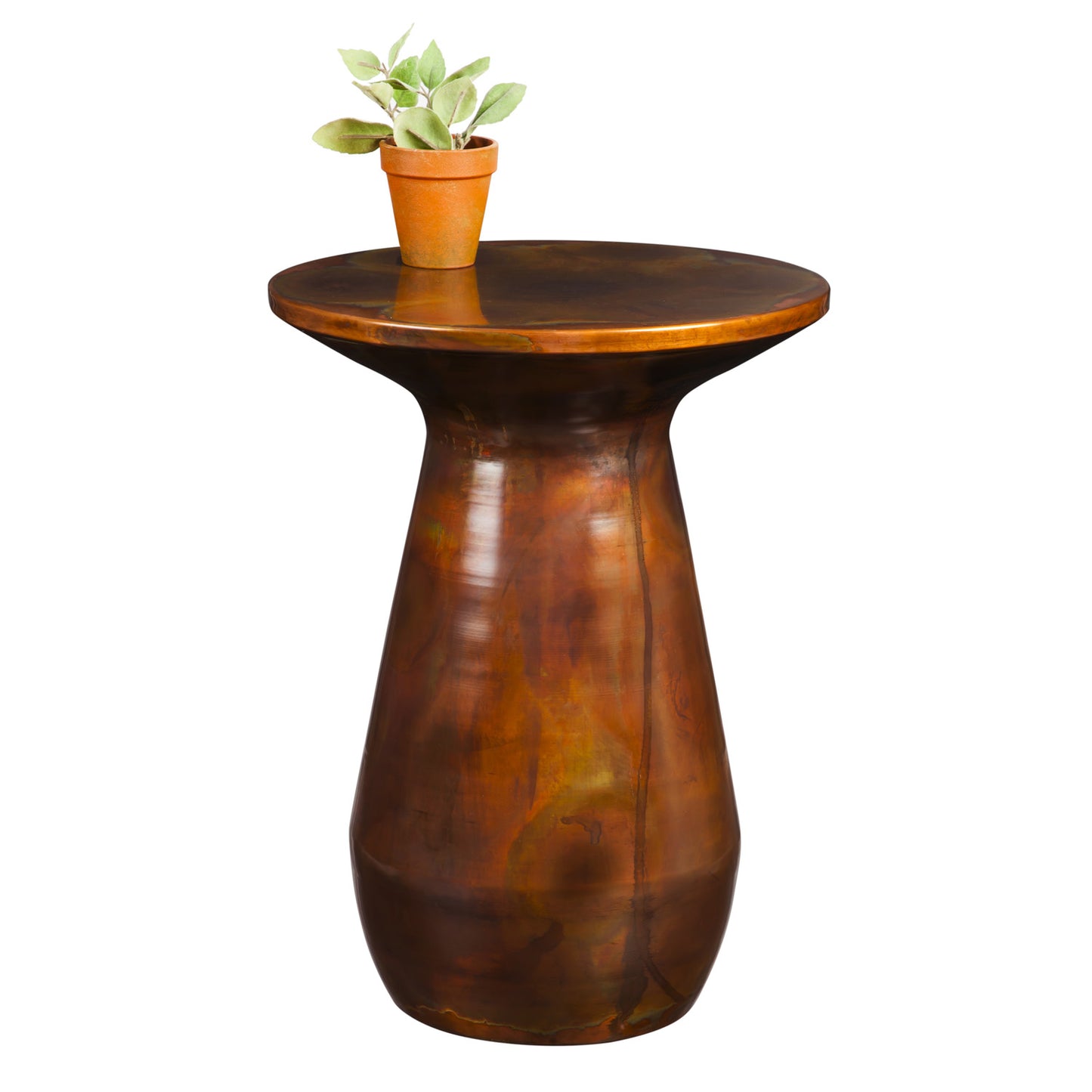 Copper Metal Side Table