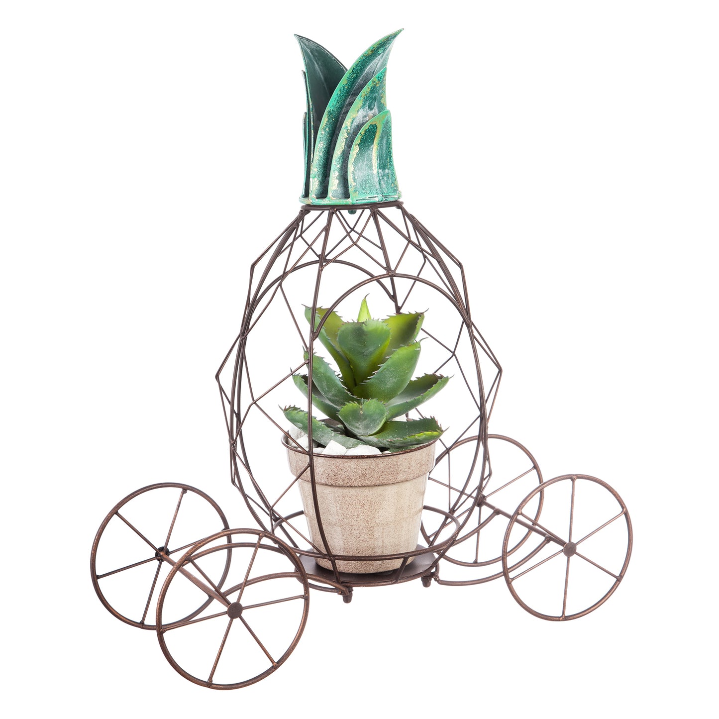 Metal Pineapple Planter